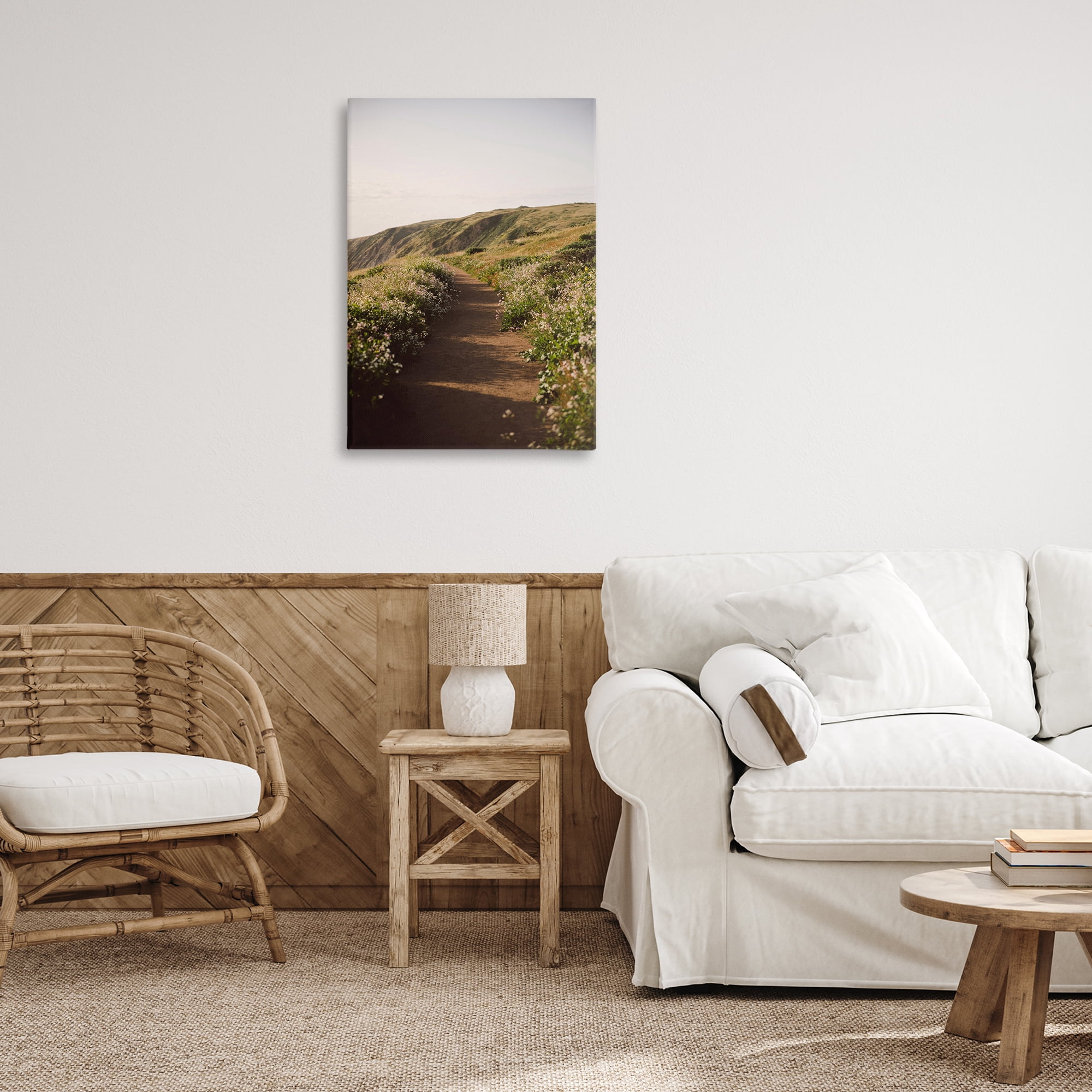 Stupell Industries Path by Beach Coast Landscape & Nature Photography Wrapped Canvas Art Print Wall Art, 20 x 30