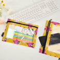 thumbnail image 2 of FORMRS 2 Pack Pencil Pouch for 3 Ring Binder with Clear Window Zipper Case, Large Pink Stars, 2 of 6