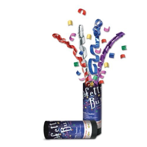 Beistle 24 Piece Happy New Years Eve Bursts With Multi Color Streamers and Confetti For Party Celebration, One Size