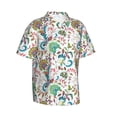 thumbnail image 2 of Uemuo Fairy Flower Printed Regular Fit Short Sleeve Casual Hawaiian Shirt for Men,Aloha shirt,Tropical shirt,Floral print shirt,Vacation Beach shirt-3X-Large, 2 of 9