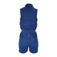 thumbnail image 5 of Mrat Jean Rompers Women's Stretchy Zipper Denim Bodysuit Elastic High Waist Denim Plus Size Overalls S-52 Blue m, 5 of 7
