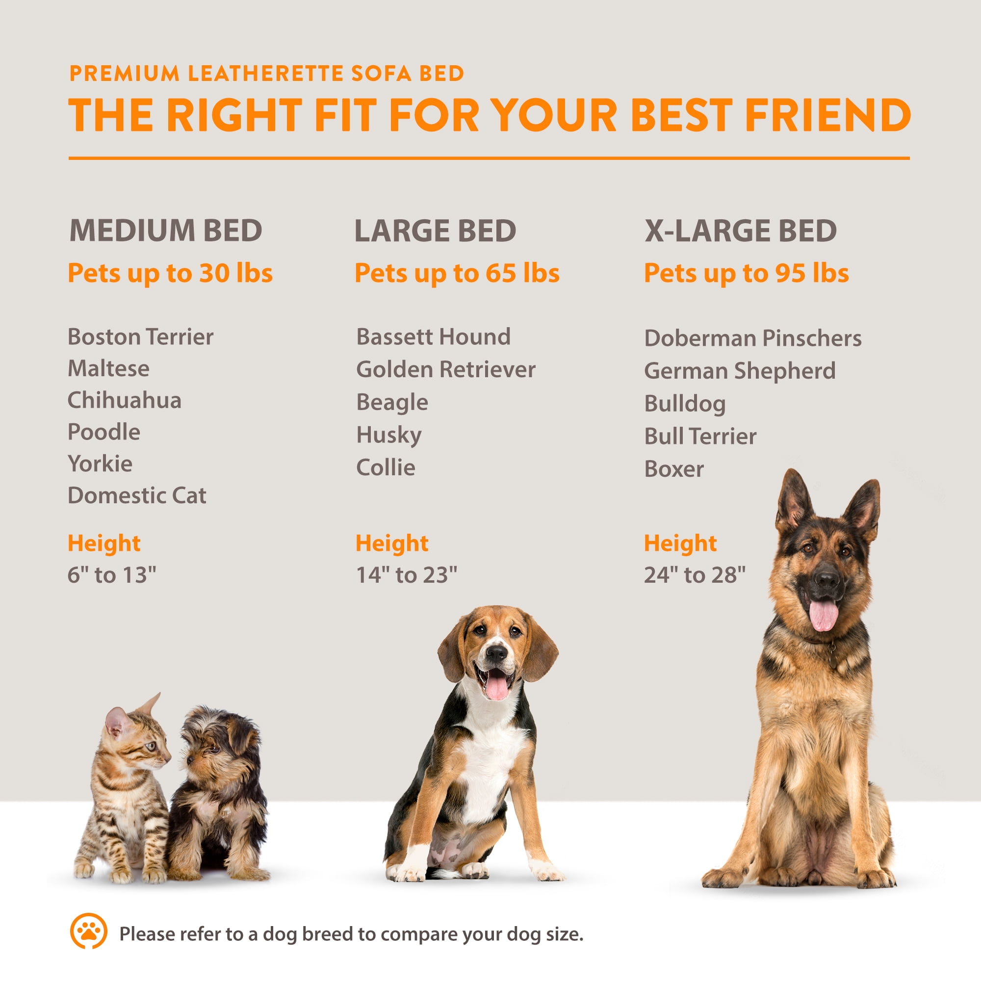 Moots Premium Leatherette Pets Sofa Espresso, Extra Large