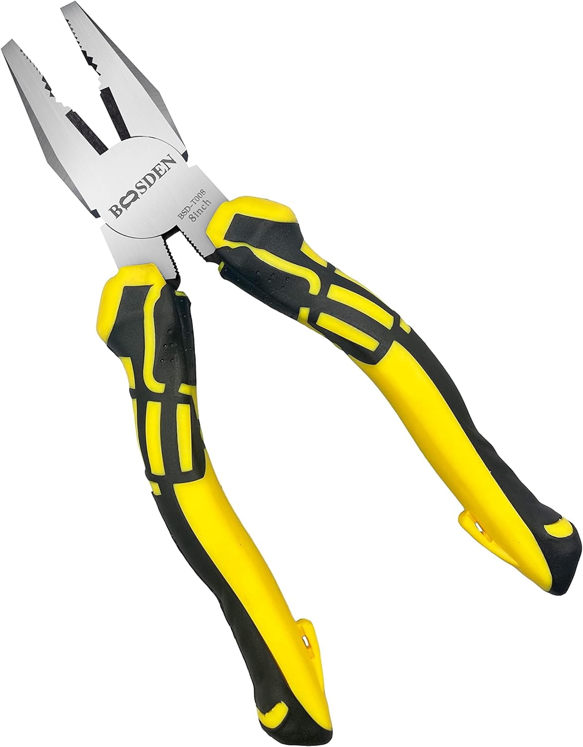 8 inch Lineman's Pliers - Side Cutters Combination Pliers with High Leverage and Wire Cutter Function