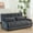 Dark Grey, variant on Adjustable Floor Sofa Couch with 2 Pillows, Multi-Functional Bean Bag Bed, 5-Position Foldable Lazy Sofa Sleeper Bed with Armrest, Versatile Floor Seating for Reading