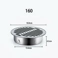 thumbnail image 1 of Toit de Drainage Épaissi en Acier Inoxydable 304 pour Patio, Rond et Plat, Couvre-Drain de Plancher, 1 of 7