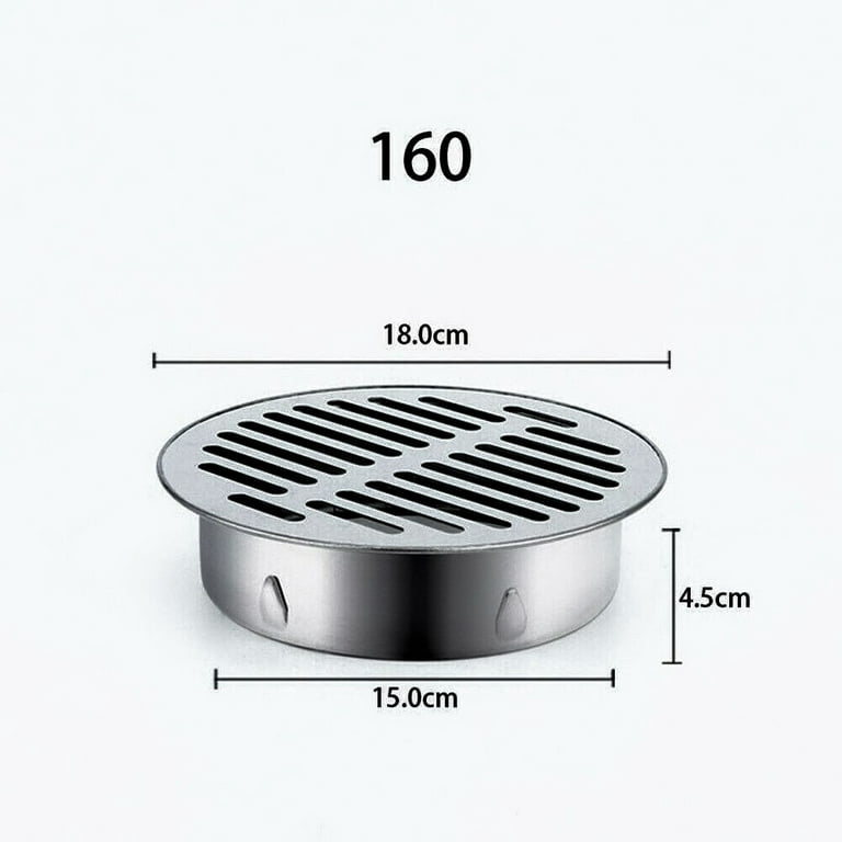 304 Stainless Steel Thicken Drainage Roof Patio Round Flat Floor Drain Cover