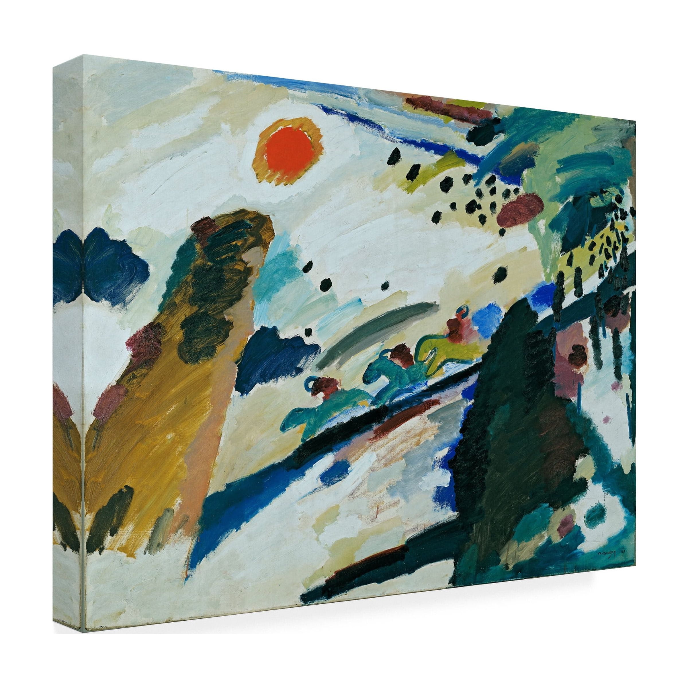 Kandinsky 'Romantic Landscape' Canvas Art