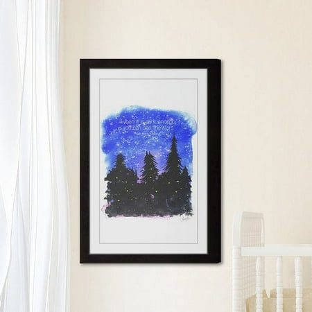 Marmont Hill "Night in the Woods" by Phyllis Harris Framed Painting Print