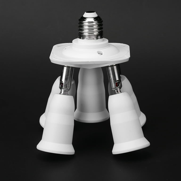 Kotyreds Adjustable E27 Splitter 3/4/5 Heads Lamp Base Adapter Practical  Holder Socket for Lighting Product Accessories Parts 