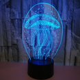 thumbnail image 1 of YSITIAN 3D LED Optical Illusion Acrylic Night Light with Remote & Smart Touch 7 Colors Changing（jellyfish） YT-13739, 1 of 7