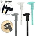 0150Mm Double Rule Scale Plastic Vernier Caliper Mini Measuring Ruler