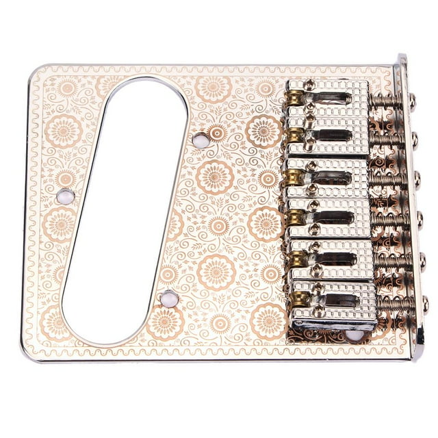 Juego de Puente de Montura Sunnimix Orificio de Montaje de Pastilla para Guitarra Eléctrica 6 cuerdas