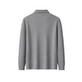 thumbnail image 6 of Kaemgyyd Mens Long Sleeve Shirts V Neck Casual Golf Shirt Fall Fashion Collared Pullover Soft Comfy Clothes（Gray,Large）, 6 of 7