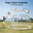 thumbnail image 4 of Winter Pop Up Bubble Tent - 6'x6' Instant Igloo Tent,Weatherproof Shelter, Cold-Resistant, Spacious for 2-3 Adults, 360° Transparent PVC Windows, Easy Setup & Foldable for Camping, Parties, Outdoor, 4 of 11