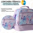 thumbnail image 3 of US Urban Juego Escolar Mochila con Carrito Lonchera y Estuche para Niños y Niñas  (morado mariposa), 3 of 6