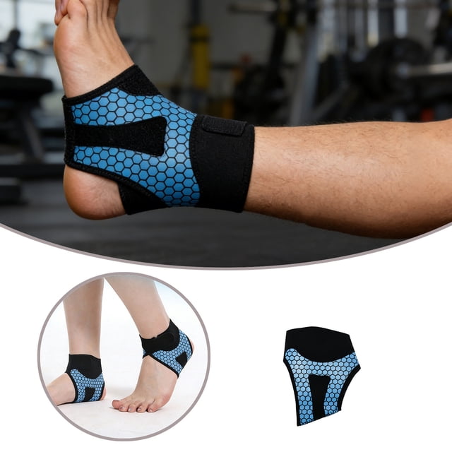 Honeycomb Pattern Ankle Brace For Sprain Recovery – Adjustable Breathable Ankle Support Wrap Lightweight Sports Protector For Running Basketball Injury Recovery And Daily Wear F