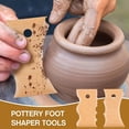 thumbnail image 2 of 7 Pcs Pottery Tools Set Wooden Pottery Rib Foot Shaper Trimming Tools for Ceramics Clay Carving And Shaping Craft Kit for Ceramic Artists, 2 of 7