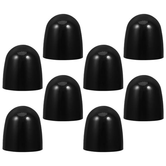 Hemoton 8 Pcs Toilet Bolt Caps Decorative Toilet Bolt Covers Push-On Toilet Bowl Bolt Covers Toilet Floor Bolts Covers Bathroom Decor Easy Installation Black