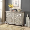 thumbnail image 4 of Coast To Coast Imports Francesca Ivory Rub Two Door Credenza, 4 of 8
