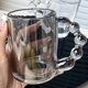 thumbnail image 2 of Taza de café transparente YONGSHENG Tazas de café de vidrio 11 oz 320 ml gris ahumado, 2 of 5