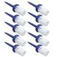 thumbnail image 3 of Dosaele 10pcs Golf Tees Brush Type Low Resistance More Distance Consistent Height Plastic Tees for Golf Driver TrainingBlue Handle White Hair, 3 of 8
