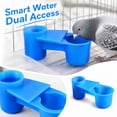 thumbnail image 5 of Aximioll Blue Bird Double Water Feeder, Plastic Automatic Pigeon Water Dispenser, Bottle Connect Drinking Cup, Bird Cage Accessory for Pigeons, Parrots, 5 of 5