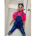 thumbnail image 3 of KIDSCOOL SPACE Baby Boy Girl Jean Overalls,Toddler Slim Cute Denim Jumper,4-5 Years, 3 of 9
