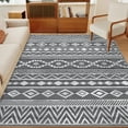 thumbnail image 5 of Senfot 5x7 Area Rugs , Washable Living Room Rug for Kitchen Bedroom Rug, Large Area Rugs Non Slip Boho Geometric Indoor Floor Carpet for Home Office Gray, 5 of 9