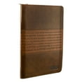 thumbnail image 5 of Classic Faux Leather Journal Strong and Courageous Joshua 1:57 Bible Verse, Brown Inspirational Notebook, Lined Pages w/Scripture, Ribbon Marker, Zipper Closure, 5 of 7