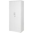 thumbnail image 2 of Pemberly Row Armoire Garde-Robe Moderne en Bois à Deux Portes, Blanc, 2 of 7