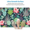 thumbnail image 3 of Extended Floral Gaming Mouse Pad, Succulent XL Large Mousepad with Stitched Edges, Cute Big Long Cactus Desk Mat for Desktop, Keyboard, Laptop and Computer for Women Office, (Green, 31.5*11.8 inches), 3 of 5