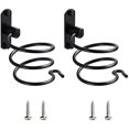 thumbnail image 1 of 2 Piece Hair Dryer Holder Black Spiral Hair Dryer Holder Hair Dryer Wall Mounted, 1 of 5