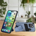 thumbnail image 2 of for iPhone 15 Plus Phone Case Card Holder, Card Pocket for Back of Phone, PU Leather Wallet Magnetic Kickstand Credit Card Holder Phone Case Compatible with iPhone 15 Plus 6.7 inch,Blue, 2 of 6
