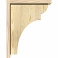 thumbnail image 3 of 6"W x 14"D x 18"H Yorktown Rough Sawn Corbel w/Backplate, Douglas Fir, 3 of 9