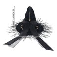 thumbnail image 3 of Slccxzc Witch Pointed Hats, Lace Bow Wizard Hat, Wide Brim Pointed Cap for Women Princess Lolita Witch Headwear Halloween Party Hat, 3 of 7