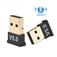 thumbnail image 1 of Bluetooth 5.0 USB Adapter Micro Dongle 66ft/20m Compatible with Windows 10 8.1/8 7 Vista  XP  32/64 Bit for Desktop   Laptop  computers(2 PACK), 1 of 8