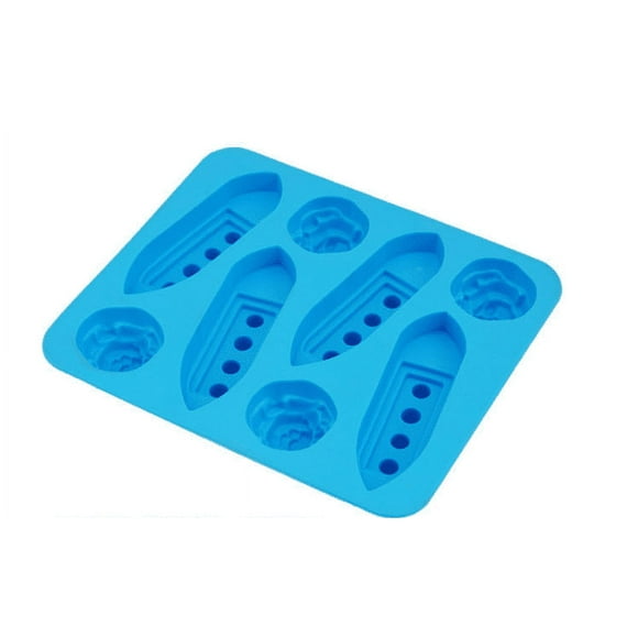 BBLCY Ice Cube Mold Blue Ice Making Grid Moldes Creative Love Ice Film