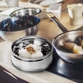 thumbnail image 3 of CIMAXIC 1Pc Stainless Steel Food Steamer Versatile Steaming Container Cookware for Home,4.72"X4.72"X2.24", 3 of 5