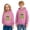 Pink, variant on IWRICH Kids 100 Days of School Hoodies Long Sleeve Fleece Lined Hooded Sweatshirts Cute Tops,Size 2-14 Years Yellow 160