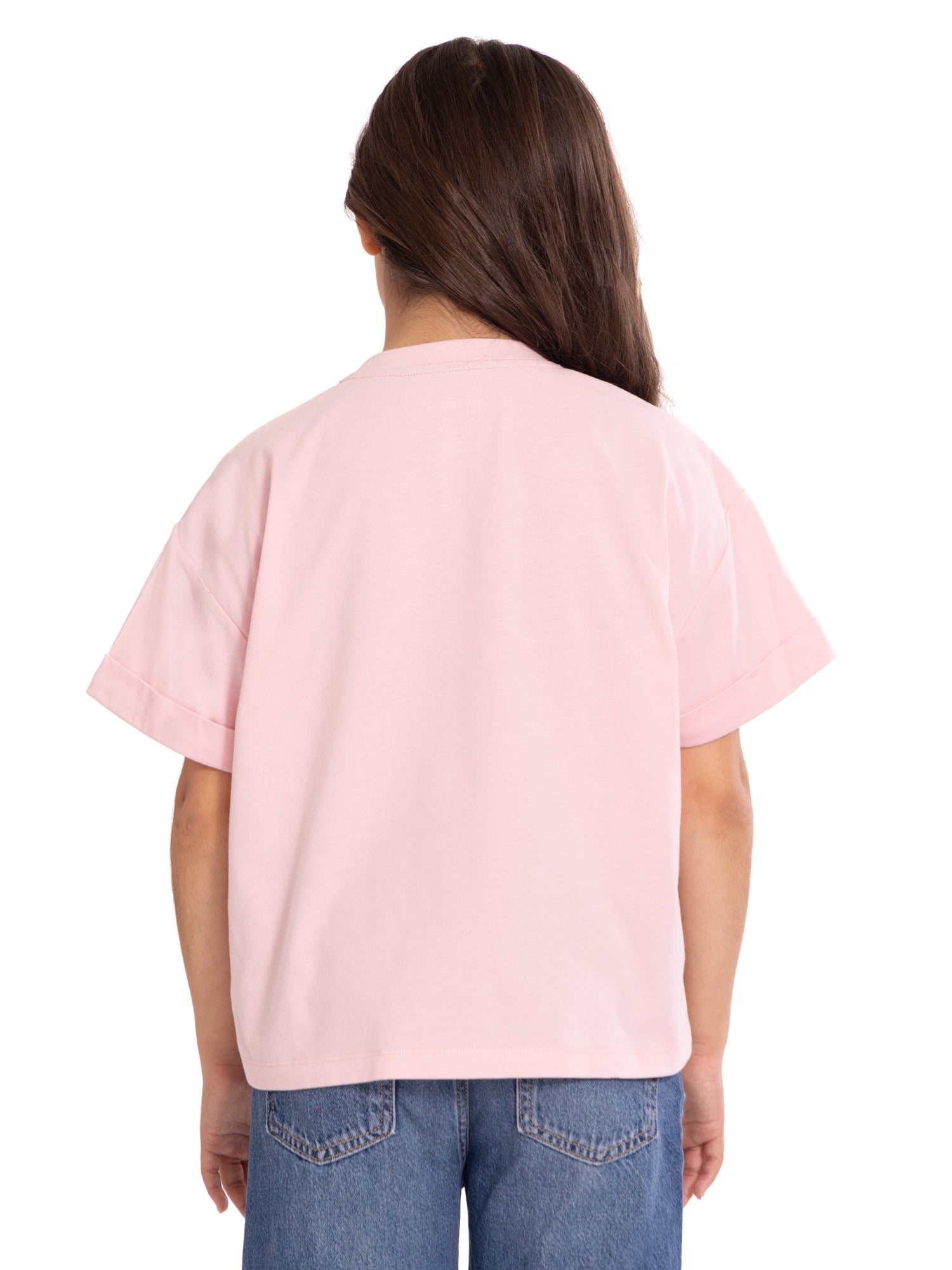 Wonder Nation x Hello Kitty Girls Graphic Tee with Short Sleeves, Sizes 4-16
