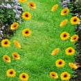 thumbnail image 7 of Fake Sunflowers for Garden - Artificial Sunflower Stakes with Wire Base, 10PCS Decorative Outdoor Flowers in Yellow and White, 7 of 7