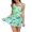 Green, variant on Womens Swim Dress Tankini Set Bikini Swimsuit Quick Drying Belly Covering Mesh Skirt 2 Piece Swimsuits Beach Bathing Suit Blue