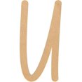 thumbnail image 1 of Unfinished Wood MDF Letter 10'' Tall Dessert Sugar U, Paintable Alphabet A-Z, 1 of 3
