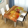 thumbnail image 7 of Coolnut Thanksgiving Pumpkin Tablecloth, Waterproof Washable Polyester Square Table Cover, Durable Tablecloth for Kitchen Dining Table Party Decor, 54"x54", 7 of 7