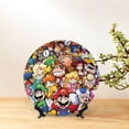 thumbnail image 3 of Lsque Mario Pattern Ceramic Decorative Plate Decorative Plates with Display Stand Personalized Porcelain Plate Ceramic Ornaments for Wall Hanging Decoration-8in, 3 of 6