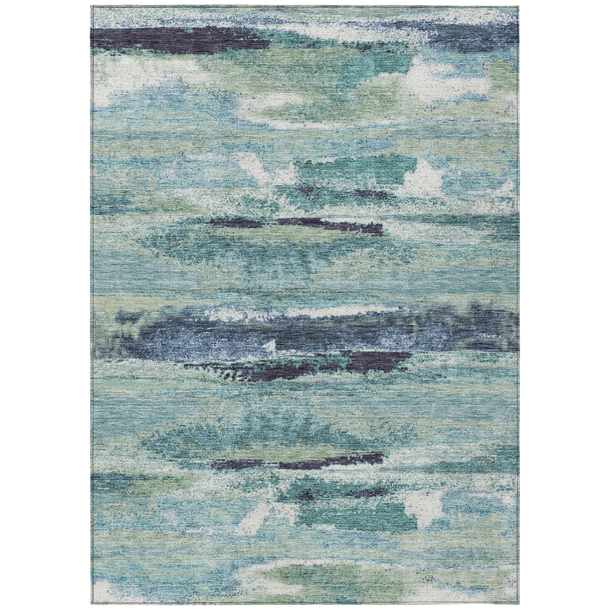Addison Rugs Chantille Indoor/Outdoor Transitional Geometric, Abstract Aloe Washable Rectangle Rug, 9' x 12'