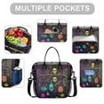 thumbnail image 2 of Neon Halloween Pattern Womens Lunch Box for Work,Insulated Large Lunch Bag for Tween and Teen,Loncheras Para Mujer,Leakproof Adult Lunch Bag for Work,Beach,Travel,Picnic,Camping, 2 of 7