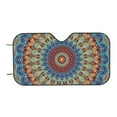 thumbnail image 7 of Goofa Round Mandala Printed Car Windshield Sunshade,Foldable Reflective Sun Visor,UV Protection Heat Blocker Sunshade,Car Cooling Accessory-Small, 7 of 7