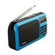 thumbnail image 2 of Mini altavoz de radio portátil FM, reproductor de música MP3, tarjeta TF, USB con pantalla LED y Azul, 2 of 5
