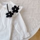 thumbnail image 5 of Jumpingount Conjuntos de ropa de 2 piezas para niña, camisa blanca con estampado de manga larga de otoño, ropa superior, pantalones conjuntos de ropa blanco 110cm, 5 of 6